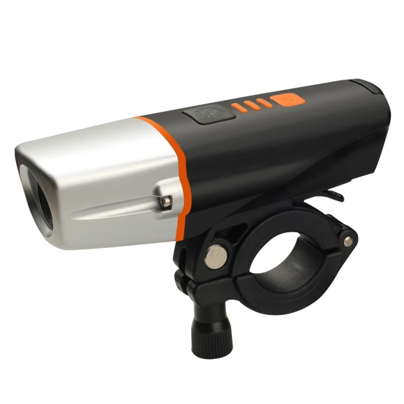 

Usb Rechargeable Handlebar Headlight 400Lm Front Bike Cycling Light Led Lamp Built-In 1200Mah Battery For Cycling
