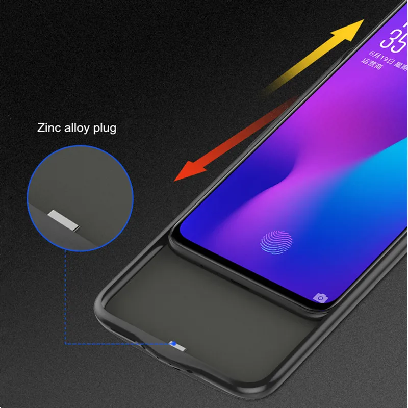 Чехол для зарядки аккумулятора смартфона KQJYS OPPO R17 чехол внешний аккумулятор