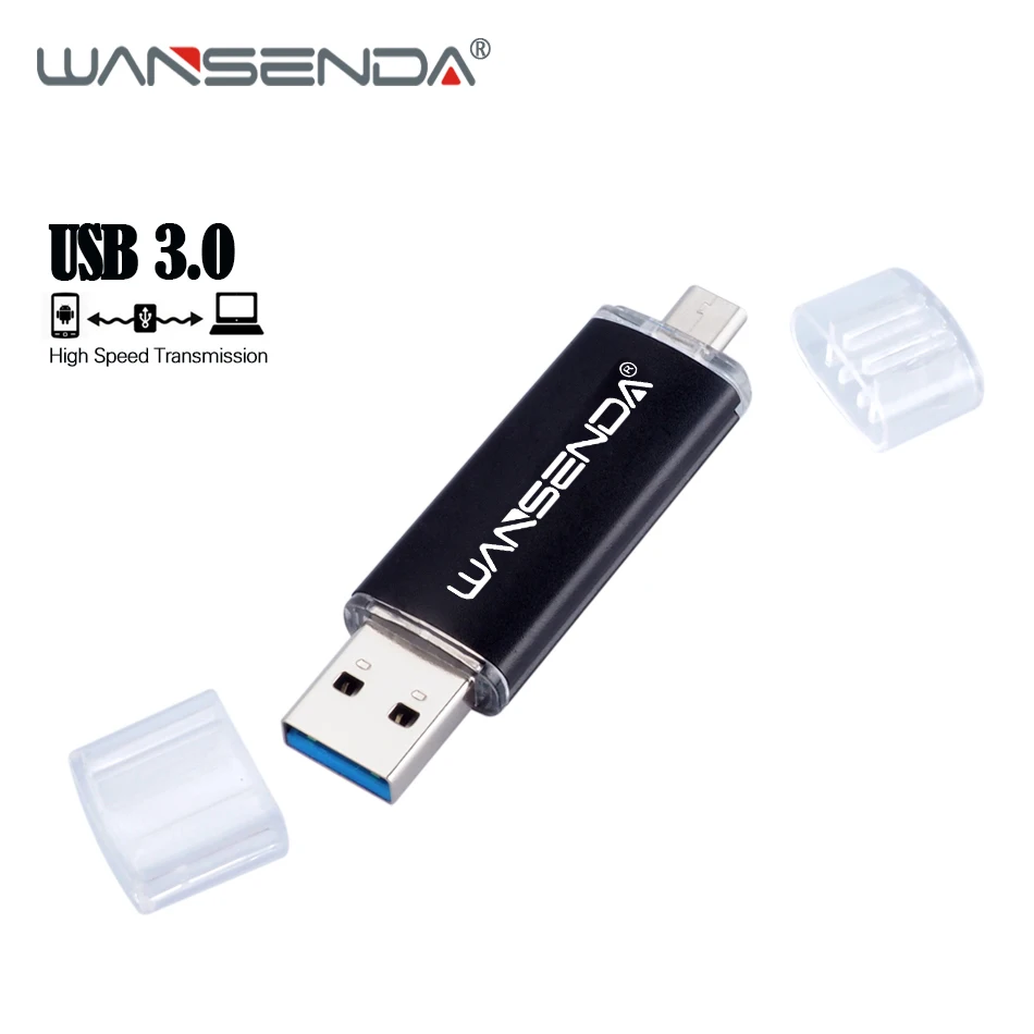 

WANSENDA Usb Stick 3.0 OTG USB Flash Drive Pen Drive 256GB 128GB 64GB 32GB 16GB 8GB High Speed Pendrive Micro USB Flash Disk