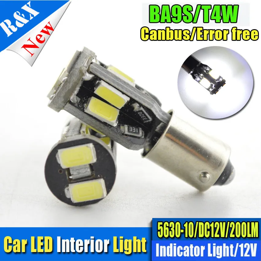 2/4 шт. Авто Обратный светодиодный canbus BAX9S сбоку H6W Canbus 10 5730 smd СВЕТОДИОДНЫЙ