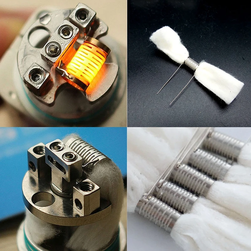 

PIRATE COIL 5PCS SS316L Notch Coil with Organic Cotton Prebuilt Coil Premade Coil for RBA RTA RDA Atomizer B