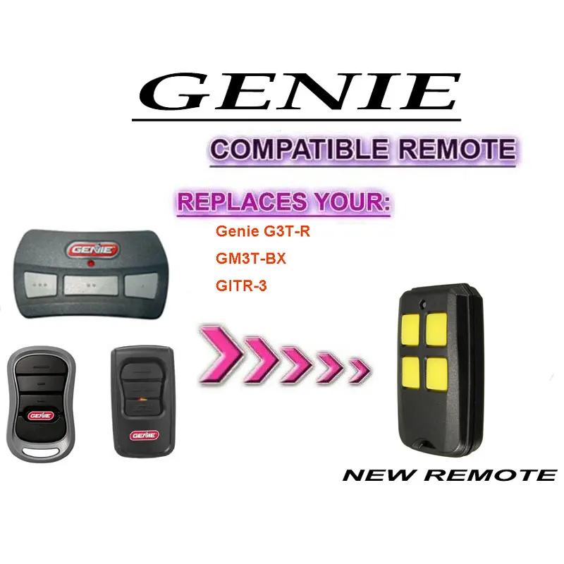 

GENIE Genie G3T-R GM3T-BX GITR-3 Garage Door Replace Remote Controller