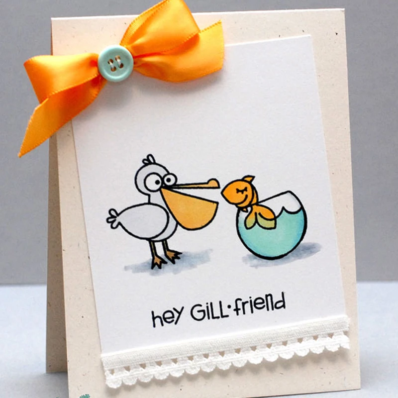 

Cute Cartoon Animals Letters Phrases Various Silicone Stamps for Making Cards DIY Craft Decoration Album Scrapbooking