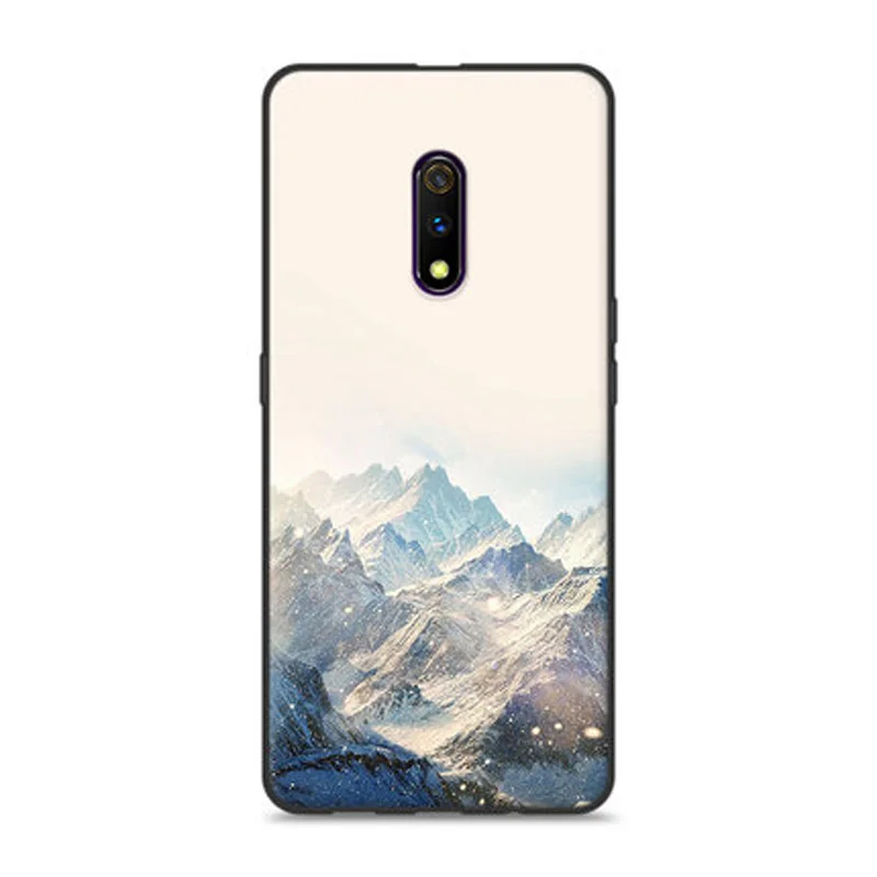6,5" силиконовый чехол для OPPO Realme X, чехол для телефона из ТПУ с рисунком, чехол для OPPO Realme X RMX1901, мягкий чехол-бампер