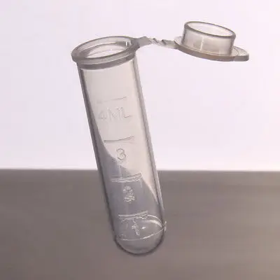 

LOT 300 Scale line 5ml Laboratory Plastic Centrifuge tube Round bottom Vial Snap Cap For Sample Specimen