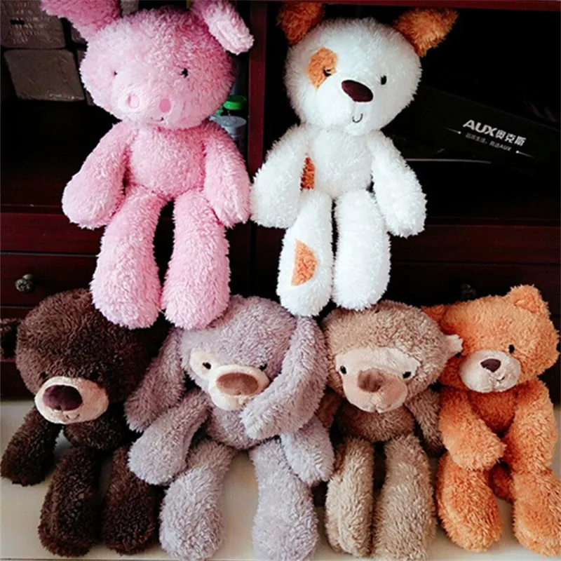 2017 New Lovely Bunny Bear Monkey Pig Dog Puppy Plush Toys Baby Kids Sleeping Comfort Soft Dolls Gift 30cm (16)