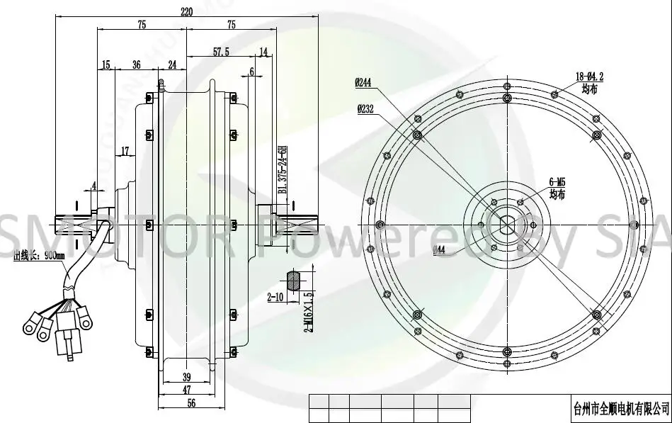 Горячая Распродажа QS мотор E-spoke 3000W 205 50H V3 концентратор двигателя для электрического biccycle 30*4T 72V 820 об/мин