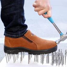 Летняя дышащая обувь для электросварщика, страховая обувь для труда, мужская, не разбивающаяся, не прокалывающая, со стальным носком, рабочая, безопасная, старая обувь