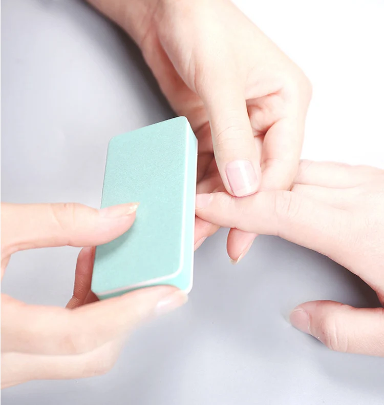 

10 Piece 1000/4000 Double-side Side Nail Art Buffin Sanding Sponge Buffer Nail Files For Salon Manicure UV Gel Tips Pedicure