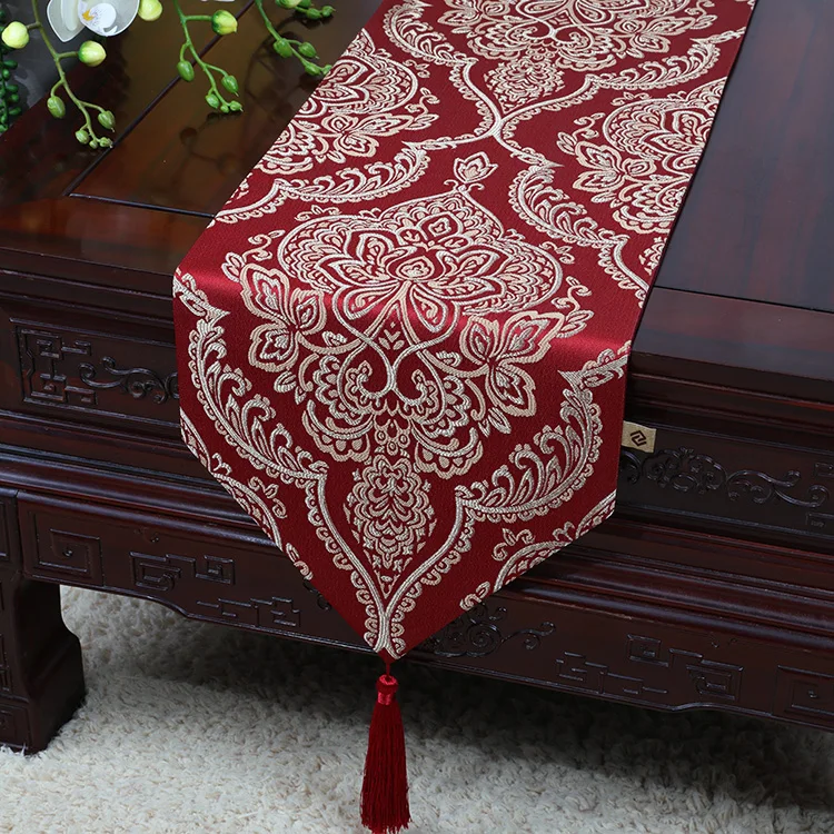 أحدث الجاكار الأزياء الحصير الجدول عداء النمط الأوروبي الأميركي الطعام واقية الراقية طاولة القهوة القماش