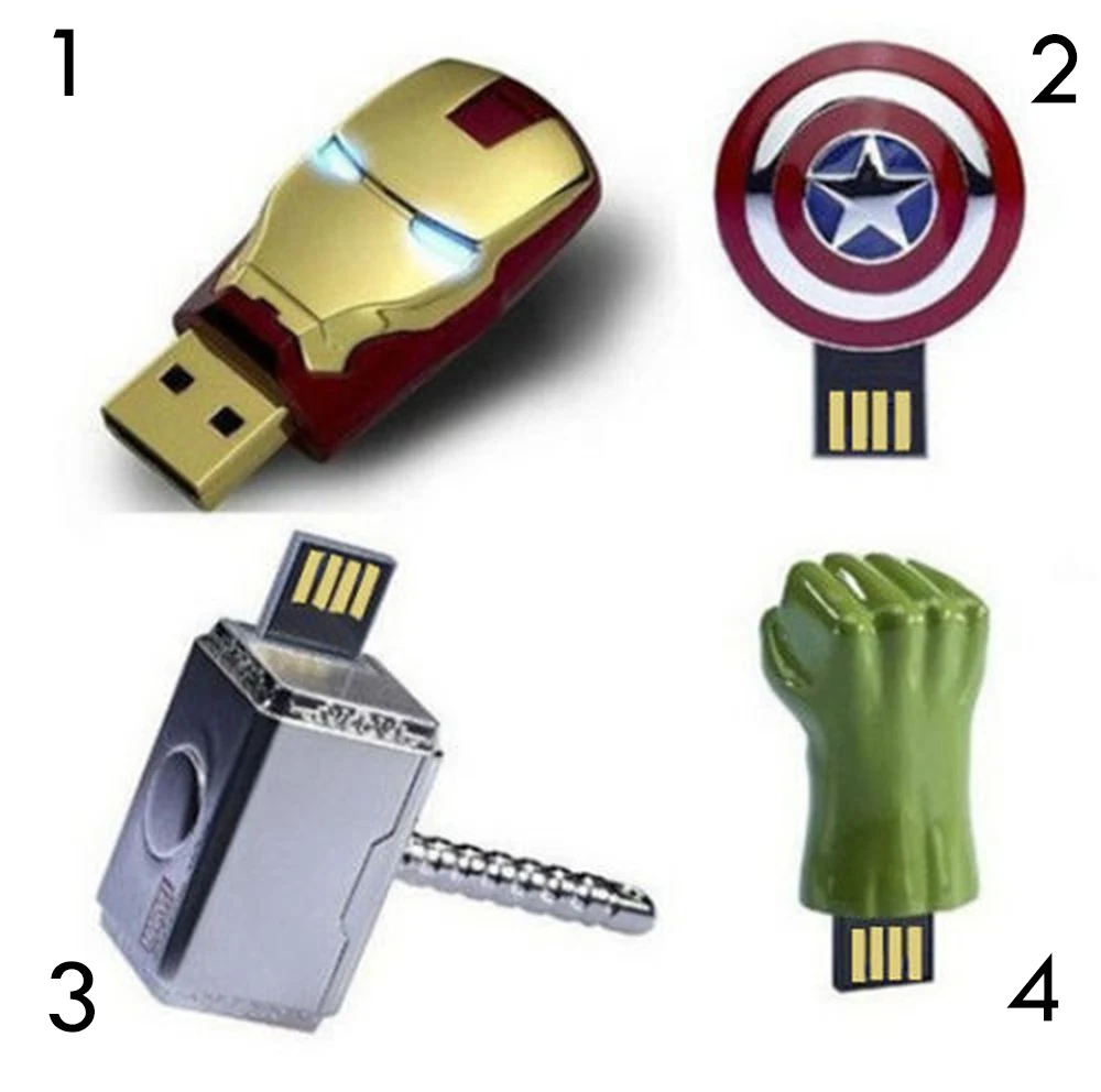 ЗАРОЖДАЮЩИЙСЯ Реальная Емкость USB Flash Drive 128 ГБ Pen Pendrive Marvel Super Hero Style 8 16 32 64 usb 2.0 Memory