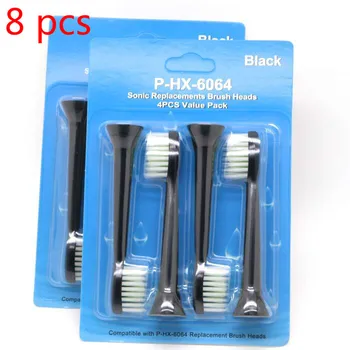 

8 pcs P-HX-6064 Electric Toothbrush Heads Soft Bristle Fits For Sonic HX6064