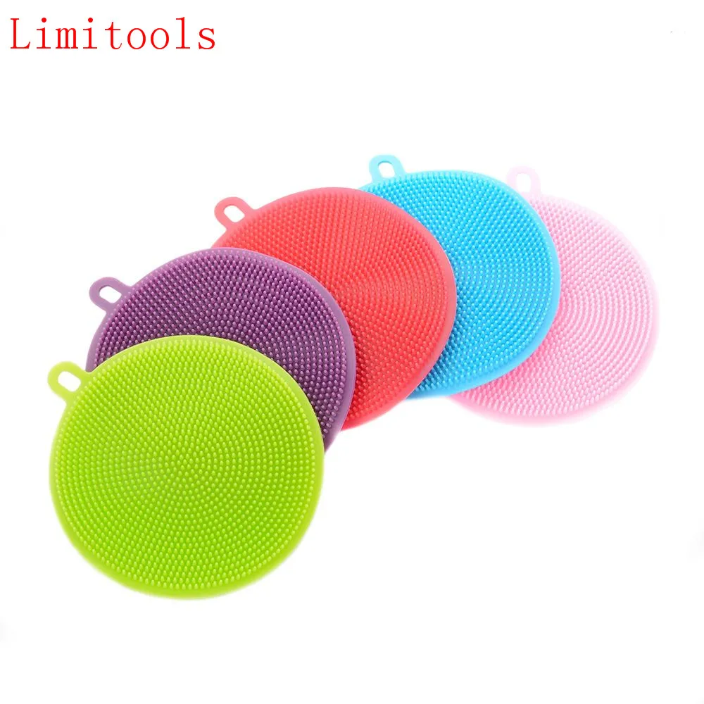 

Multifunction Bowl Cleaning Brush Silicone Bowl Dish Cleaning Brushes Household Kitchen Pot Pan Washing Tool Vegetable Brushes