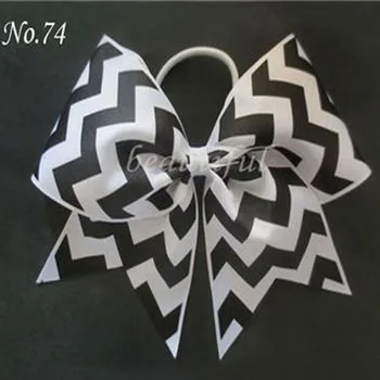 

100 BLESSING Good Girl Hair Accessories 7" Cheer Leader Bow Elastic 83 No.