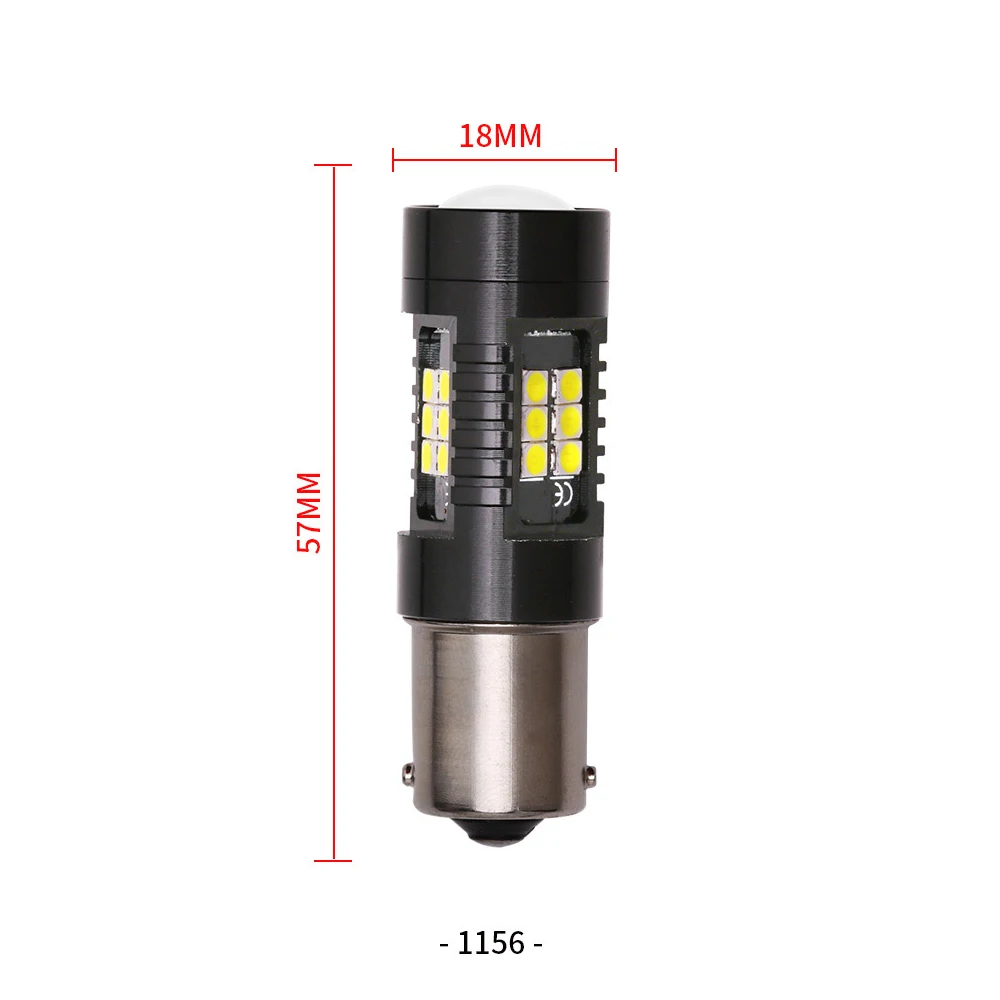 2 шт. 21 светодиодный SMD 3030 свет лампы 1156 1157 H7 H4 H8/H11 9005 9006 супер яркий автомобиль DRL сигнал поворота фара LED фонарь стоп-сигнала