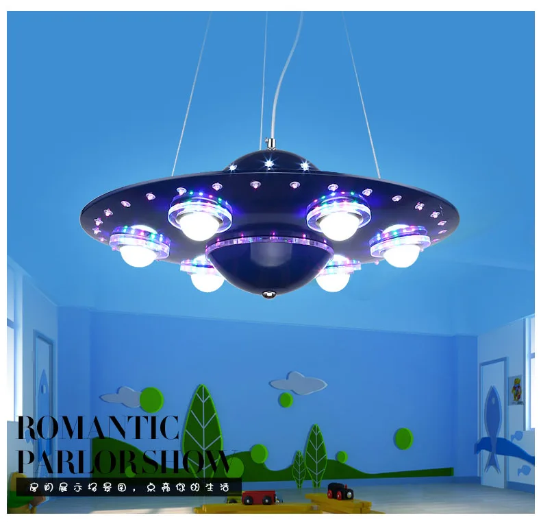 Ufo детская комната кулон Lightslampadario Bambini Abajur Infantil De Quarto Люстра для детей Детская комната Deco Enfant Chambre