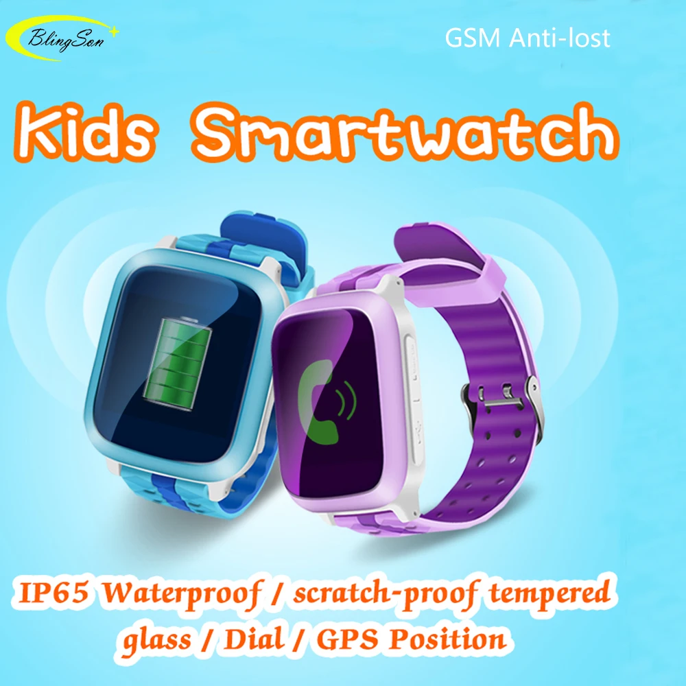 

DS18 Kids Baby Children Monitor Smart Watch Safe Monitor Support 2G GSM SIM Card GPS+LBS+GPRS+SOS Call Anti lost Locator Tracker