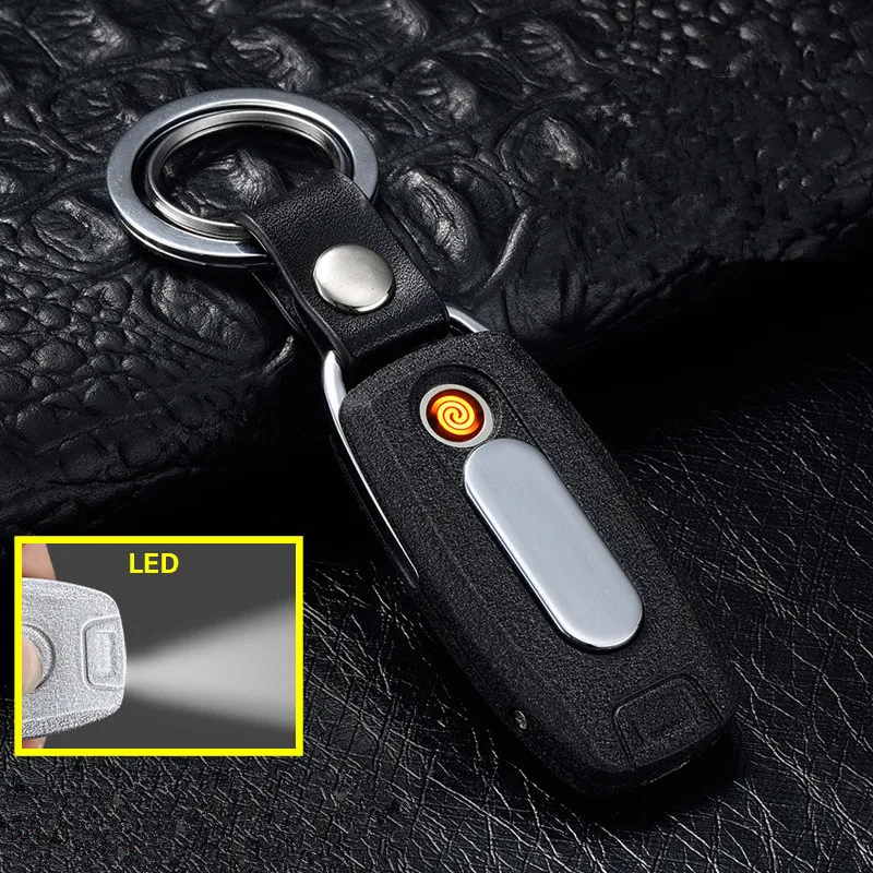 Multifunctional Key Buckle 2+1 Electronic Cigarette Lighter Keychain