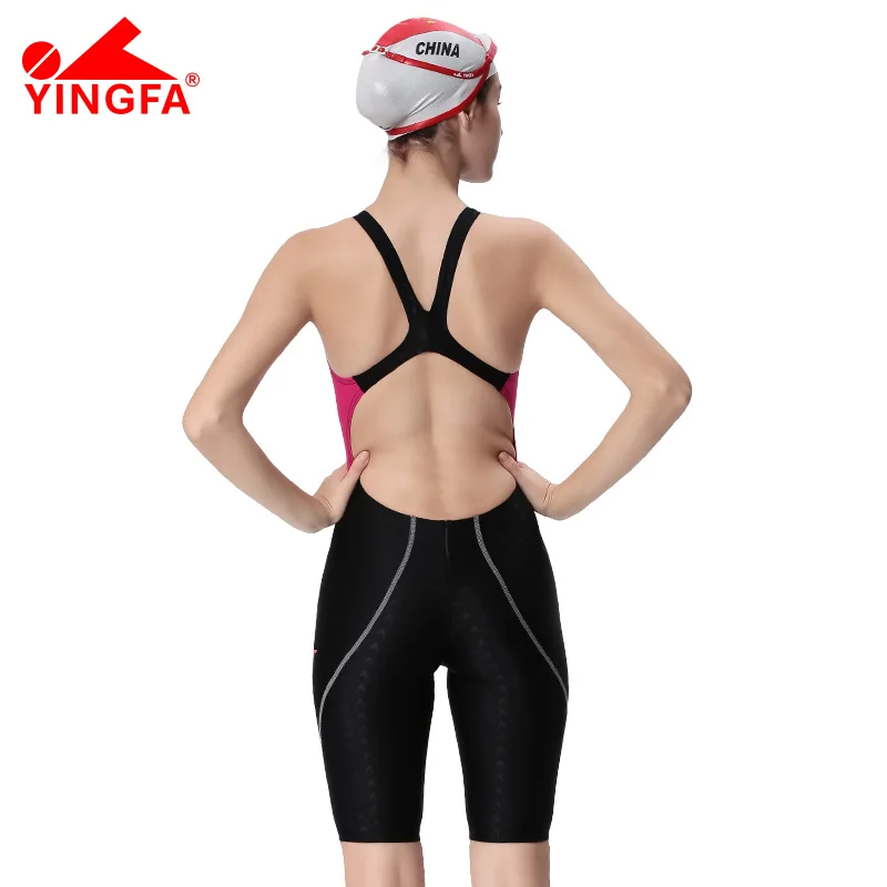 Yingfa 953 Professional women swimsuit one piece sharkskin swimwear racing competition tights girl bathing suit plus size one piece swimsuit women swimsuit