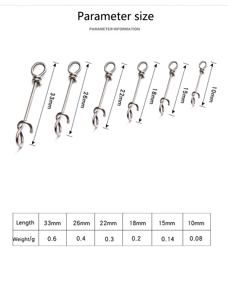 30 шт. разъем из нержавеющей стали рыболовные Fastach зажимы поворотные застежки для рыбалки поворотный Rolling Snap Быстрый аксессуар для соединения