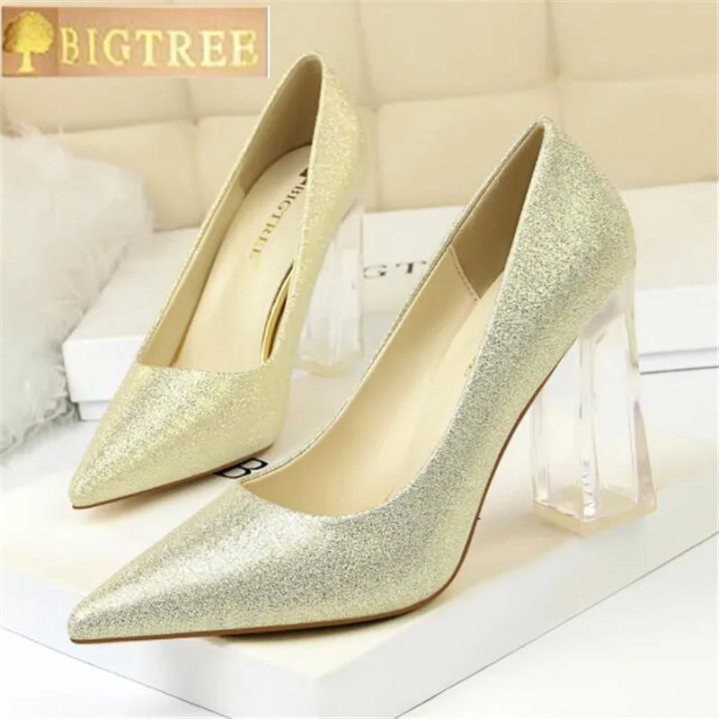 gold satin heels