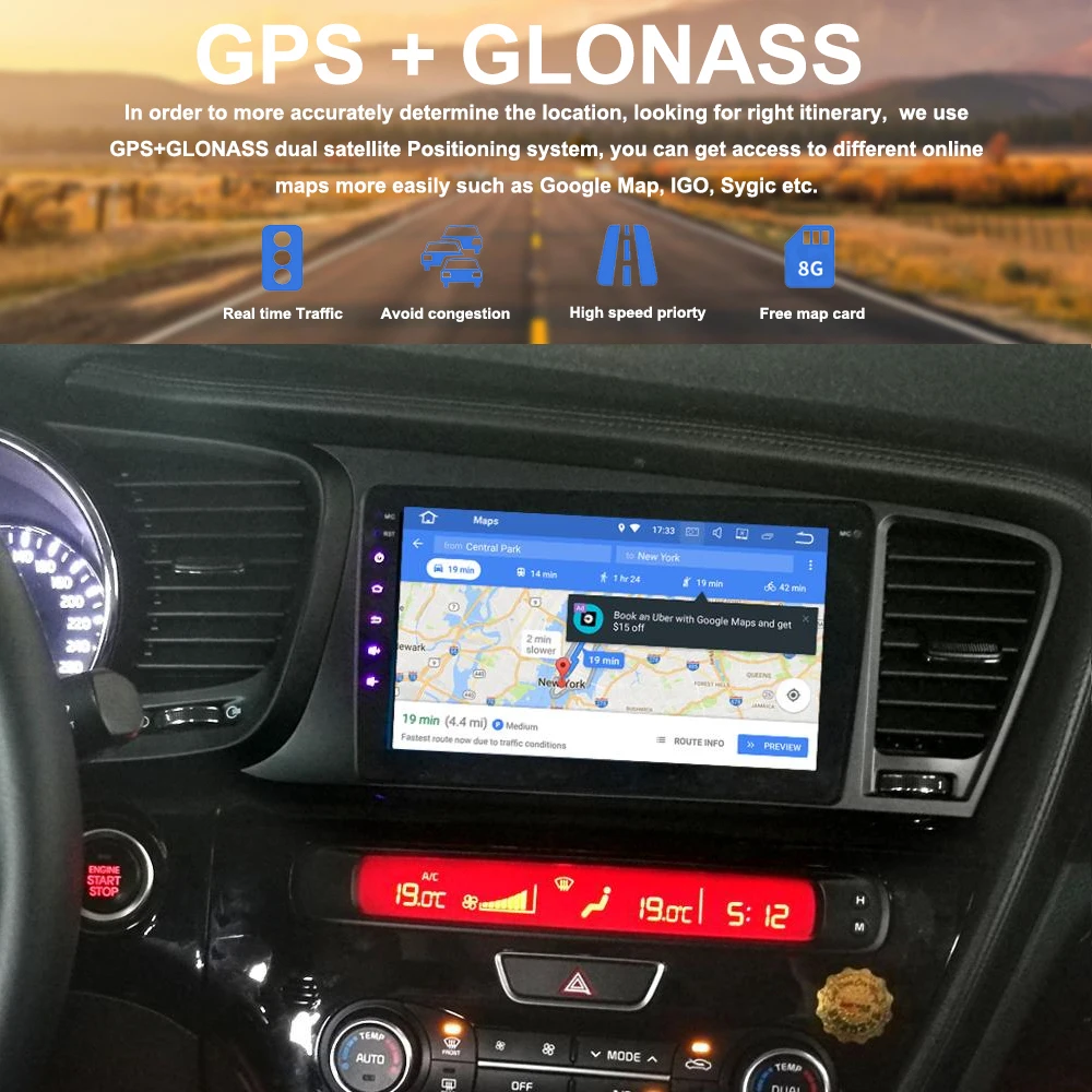 Top Car 1 din radio android 8.1 GPS Navi for Kia Optima / K5 2011 2012 - 2014 autoradio navigation head unit multimedia wifi BT RDS 0