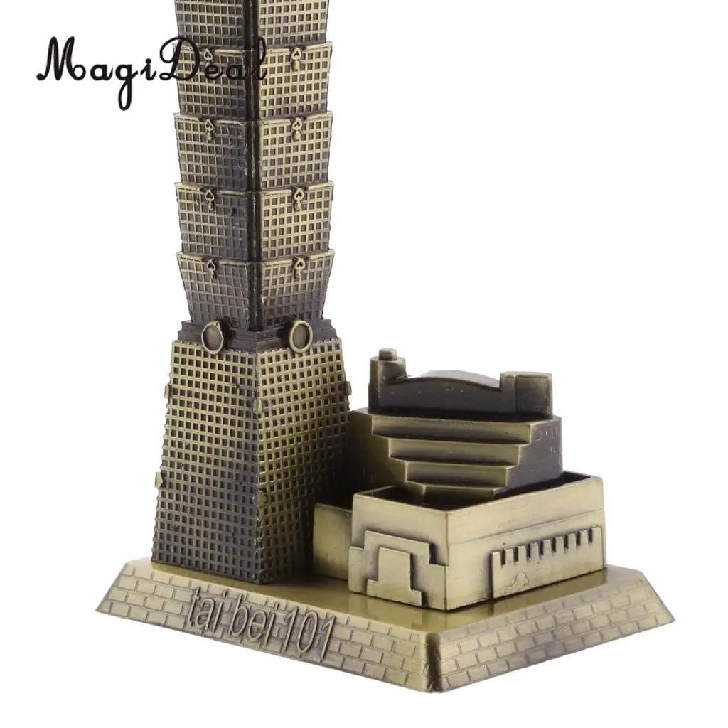 MagiDeal Taipei 101 Tower Building Architecture Model of Taiwan Desktop Ornament for Bedroom Home Bars Cafes Restaurants