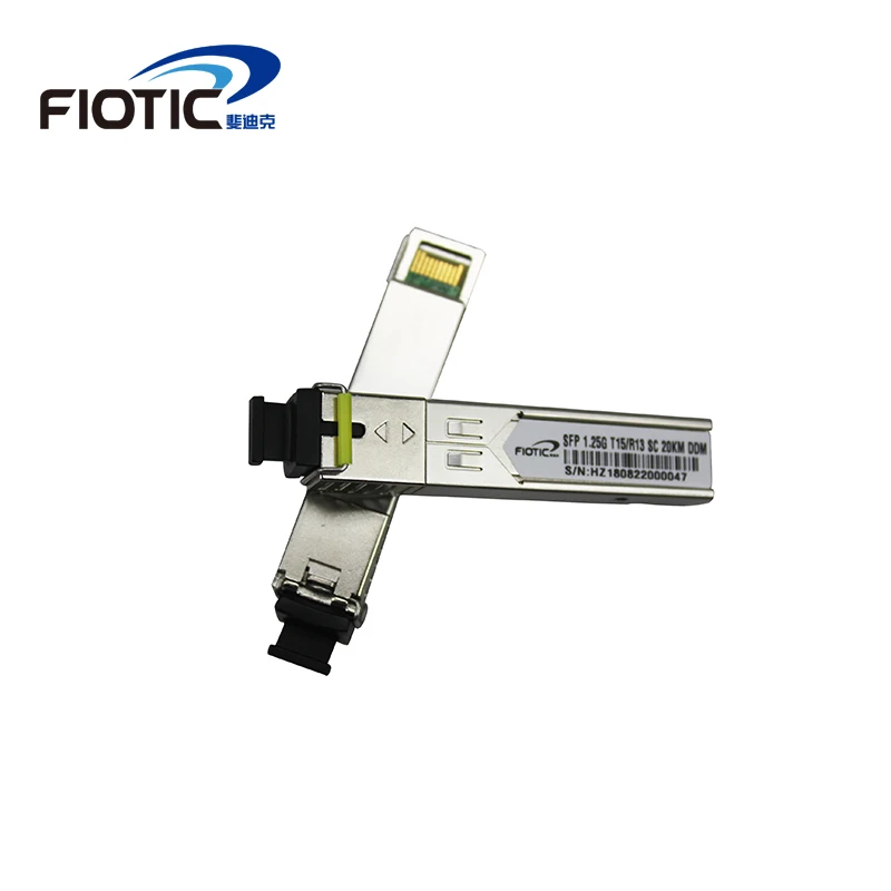 SFP 1,25G SC разъем gigabit 1000BASE-LX 1310nm 1550nm 20 км DDM BIDI GLC-LH-SM simplex SC волоконно-оптический приемопередатчик