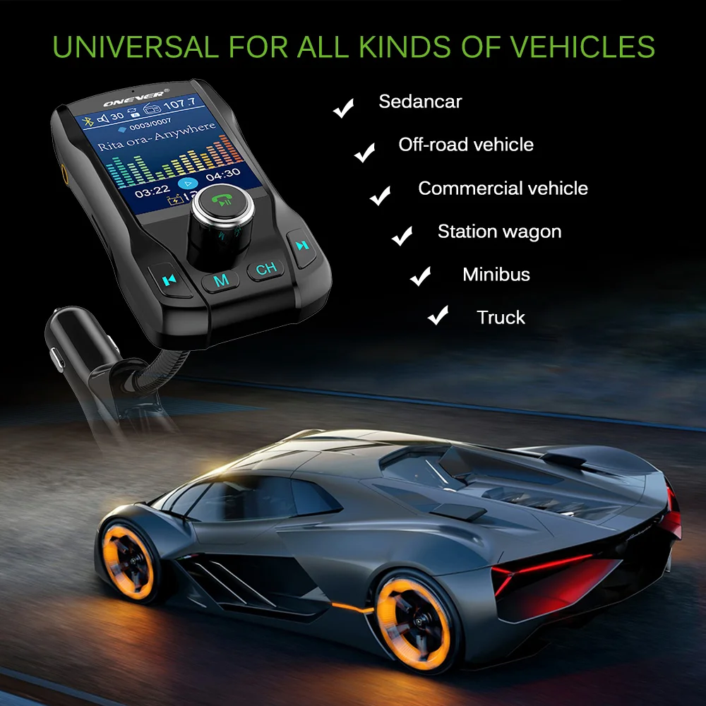 FM передатчик Bluetooth автомобильный комплект беспроводной радиоадаптер модулятор