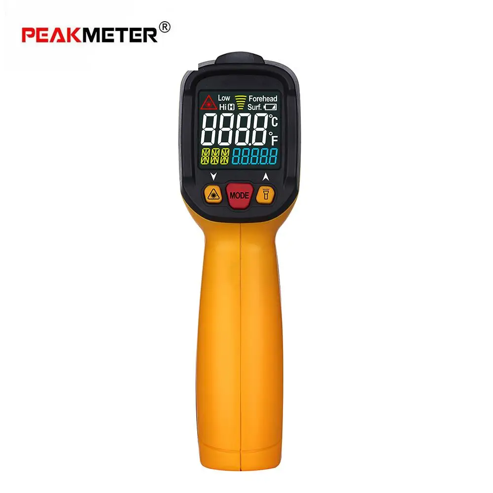 PEAKMETER PM6530B лазерный ЖК-цифровой инфракрасный термометр измеритель температуры пистолет точка-50~ 550 градусов Бесконтактный термометр
