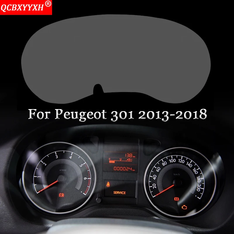 Автомобильный Стайлинг приборной панели автомобиля Лаковая защитная пленка наклейки передача света автомобильные аксессуары для peugeot 301 2013