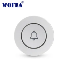Wofea nova uma tecla de emergência botão sos botão de alarme sem fio botão de pânico botão da porta sino para sistema de alarme v10