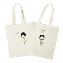 Женская Холщовая Сумка с мультяшным принтом; Модная складная сумка на плечо для девочек; многоразовая зеленая сумка для покупок; Сумка-тоут