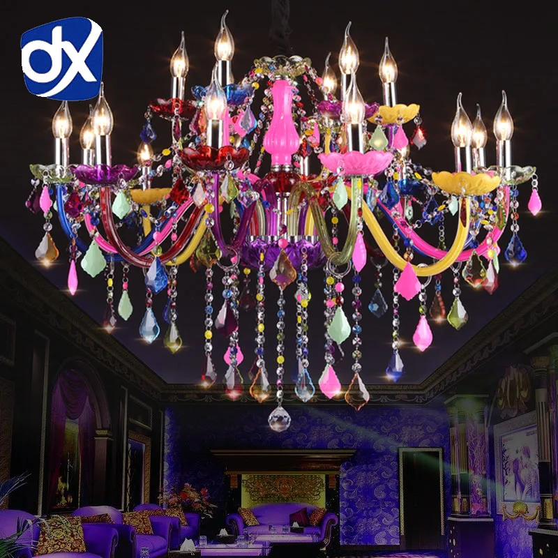 Us 104 83 9 Off Dx Colorful Crystal Chandelier Lighting Re Modern Kitchen Light In Us 104 83 9 Off Dx Colorful Crystal Chandelier Lighting Re Modern Kitchen Light In