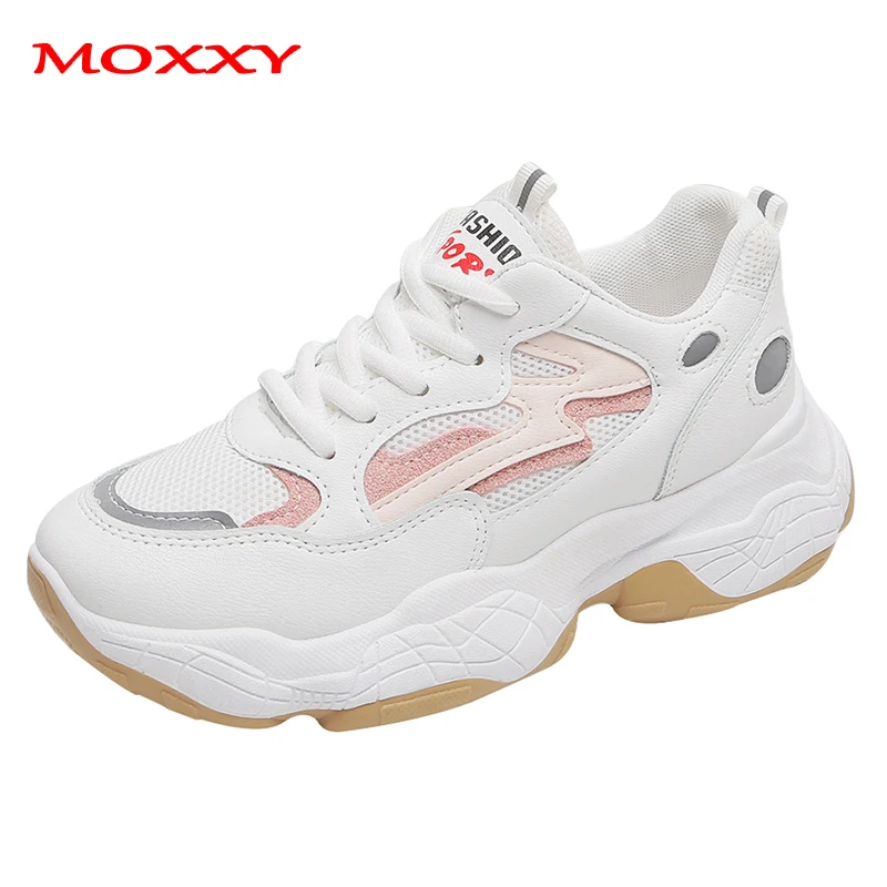 

Vintage Trendy Chunky Sneakers Womens Sneakers Ugly Dad Sneakers Designer White Casual Shoes Woman Thick Platform Trainers 2019