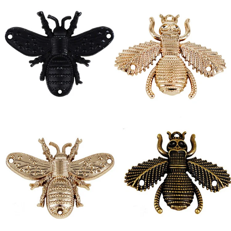 

Metal Bee Rivets Charm Hook Clasps Sewing Button Garment Decorated Sew On Holes Sewing Supplies Bags Shoes applique