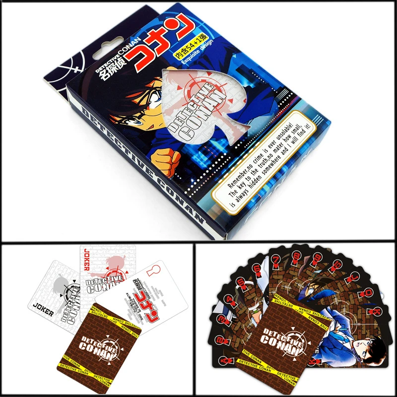 

Detective Conan Cards Entertainment Poker for Party Anime Comics Character Collector's Edition Playing Cards