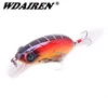 1Pcs Floating Crank Wobbler Fishing Lure 6cm 9.5g Crankbait Artificial Hard Fishing Bass Feather treble hooks Fishing tackle ► Photo 1/5