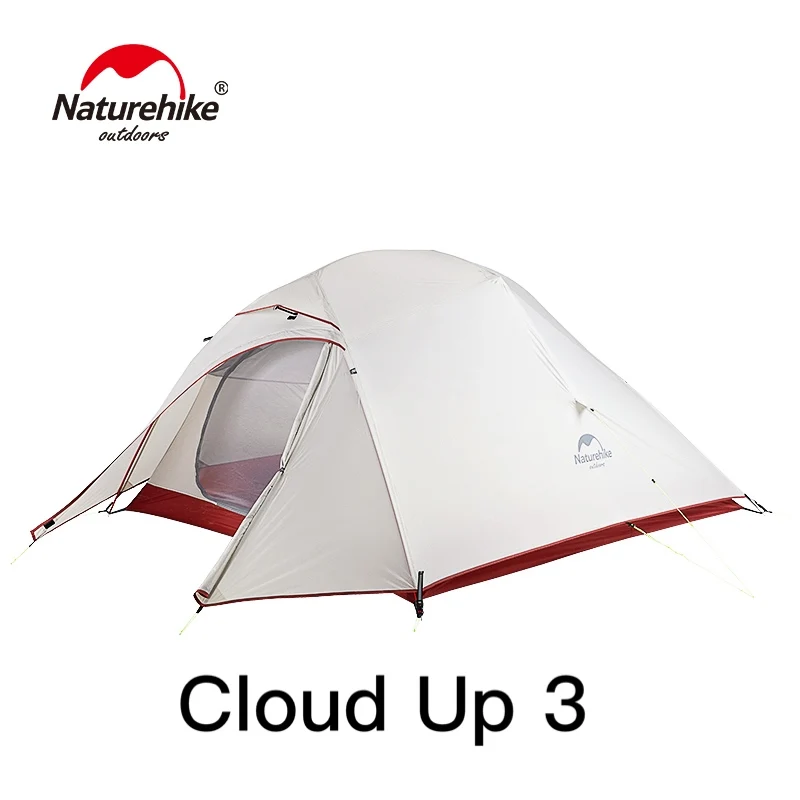 Серия Naturehike Cloud Up, Ультралегкая походная палатка, водонепроницаемая походная палатка, 20D нейлоновая палатка с бесплатным ковриком