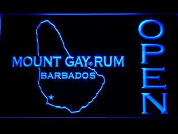 

072 Mount Gay Rum Barbados OPEN Bar LED Neon Sign with On/Off Switch 20+ Colors 5 Sizes to choose