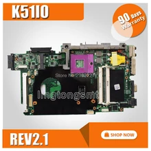 K51IO материнских плат REV: 2,1 Для ASUS K51IO X66IC K61IC K70IO Материнская плата ноутбука K51IO материнская плата K51IO Материнская плата Тест 100% ОК