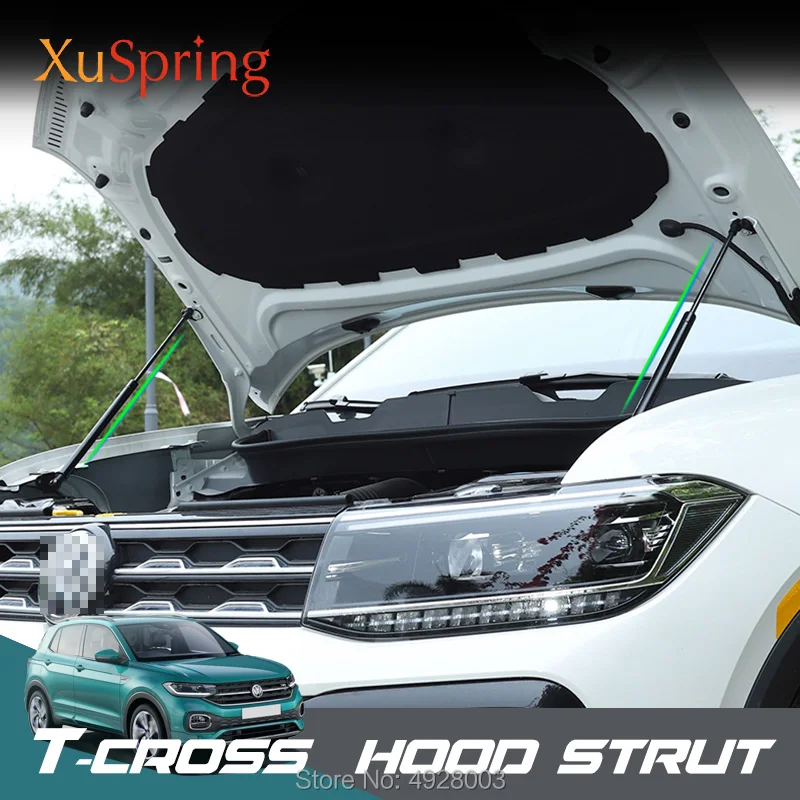 

For Volkswagen VW T-cross Tcross 2019 Car Bonnet Hood Engine Cover Lifting Support Hydraulic Rod Strut Bars No Drilling/Welding