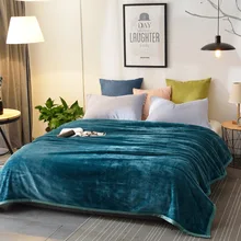 Одноцветное Коралловое Флисовое одеяло, одеяло на диван-кровать для дома, теплое пуховое одеяло, офисное одеяло, большой размер 200X230 см