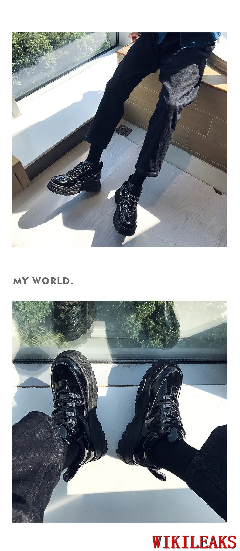 Повседневная обувь из лакированной кожи; Мужская Роскошная брендовая черная кожаная обувь; мужская обувь на платформе; chaussure homme Cuir Tenis Masculino Adulto