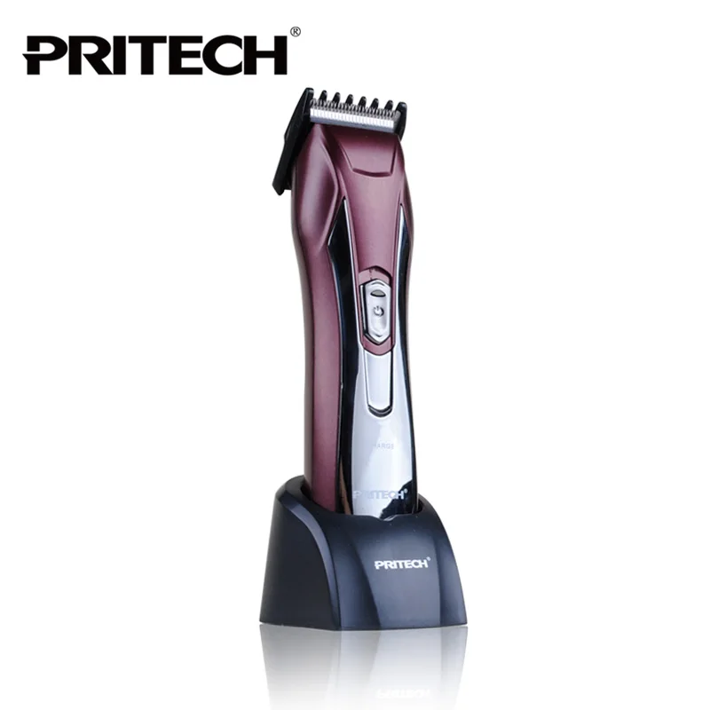 ФОТО  PRITECH Professional Rechargeable Hair Clipper Beard Trimmer for men Hair Cut Machine To Haircut Electric Hair Shaving Machine