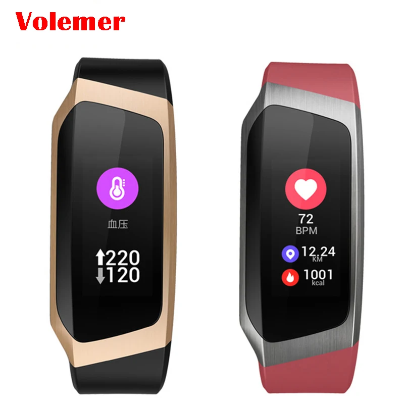 

Volemer Smart bracelet E18 Color screen wristband heartrate monitor Blood pressure measurement Fitness tracker band PK mi band 3