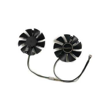 

2pcs/set GTX1060 GPU Cooler Video cards fan For KFA2 GTX 1060 EX OC White Graphics Card cooling as Replacement