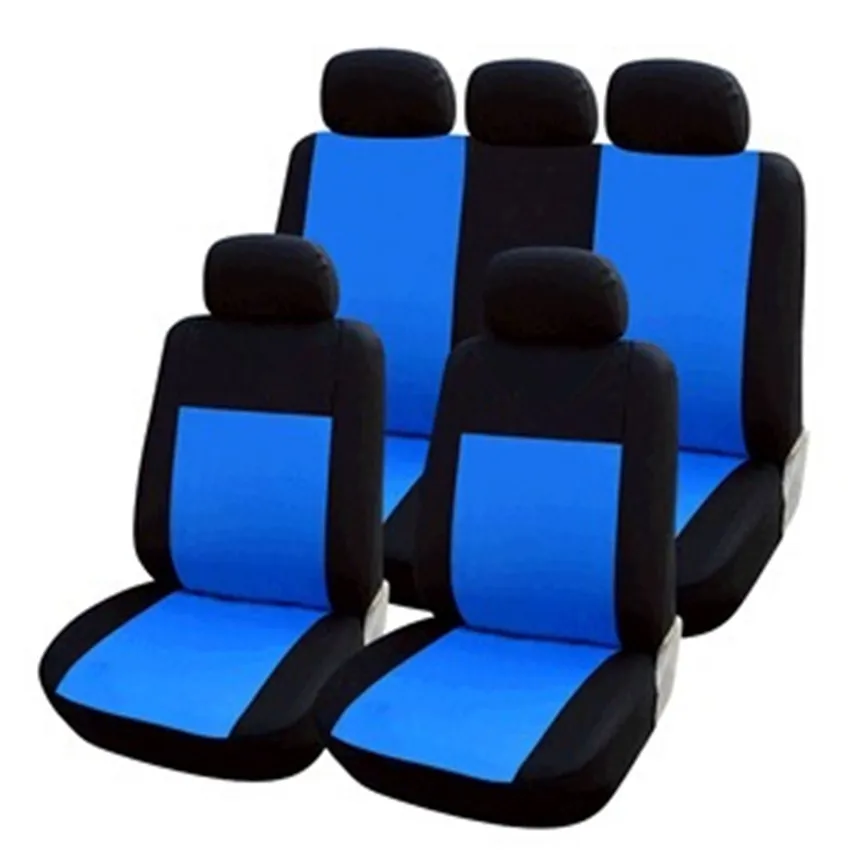 BLACK BLUE PROTECTIVE UNIVERSAL CAR SEAT COVERS FOR NISSAN MICRA VW