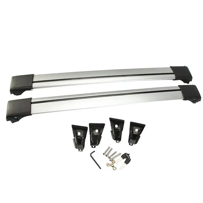 1x 99-105cm Universal Top Roof Rack Cross Bar Luggage Carrier for Raised Rail