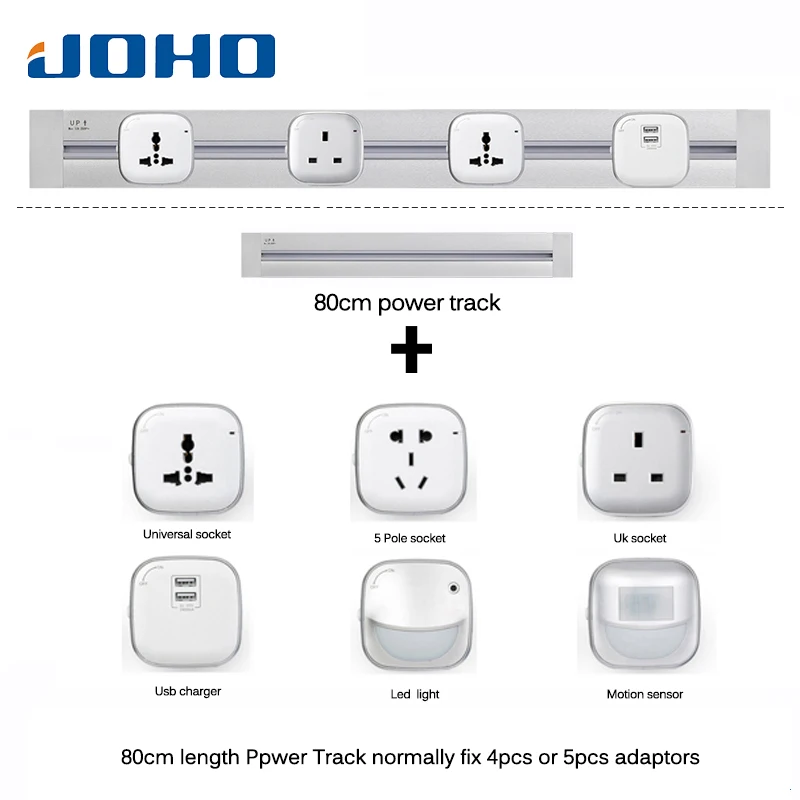 JOHO Factory Socketbar 8000 Вт 80 см Tomada Usb настенная розетка Eu вилка 2 usb порта для офиса кухни